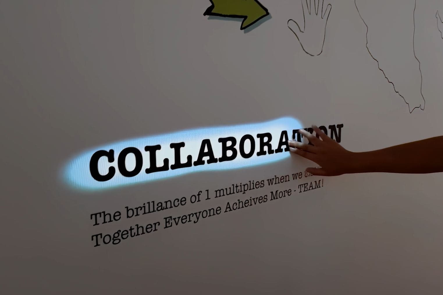 Projection wall interaction — KLCC